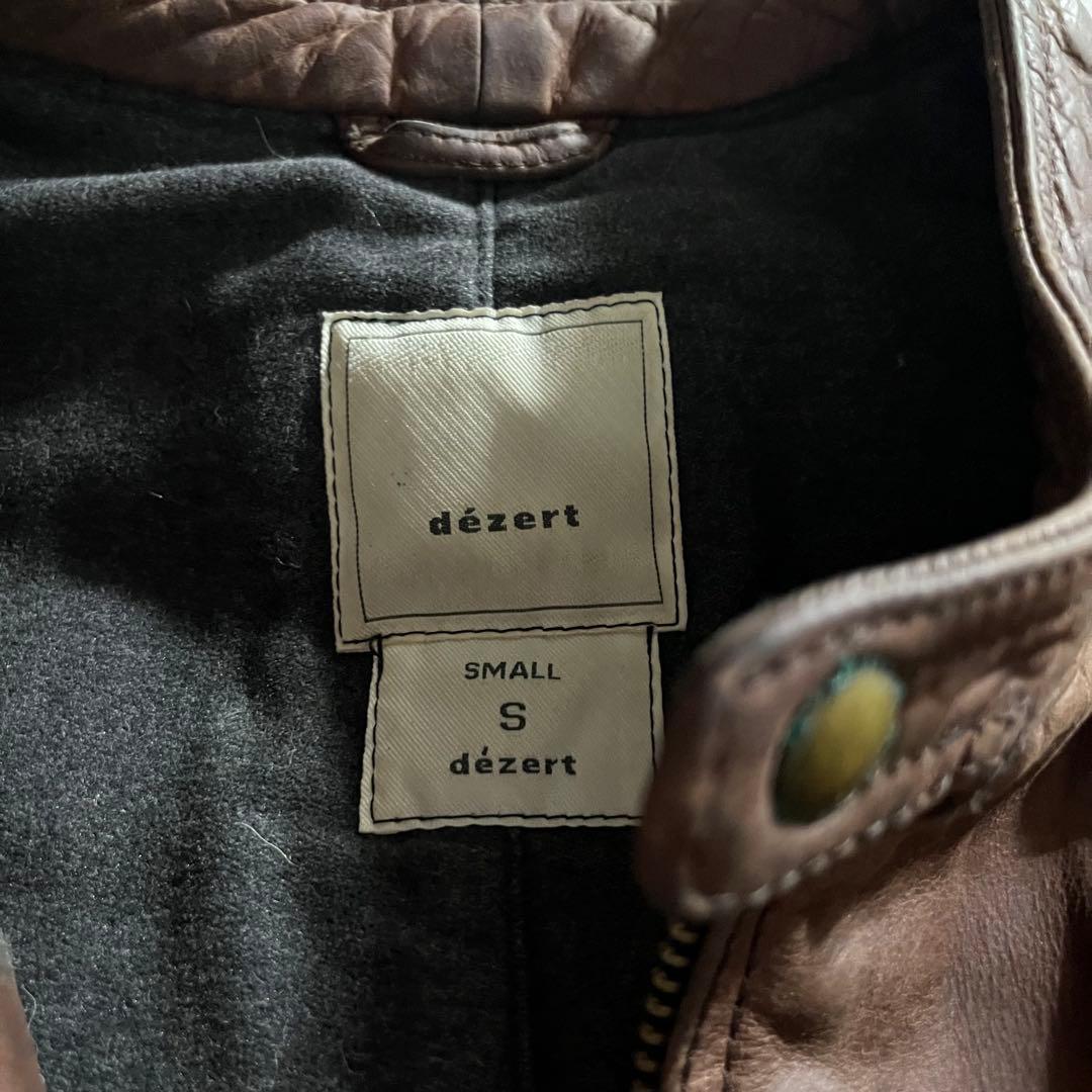dezert デザート イタリア製 本革 皮革 レザー ライダース ジャケット