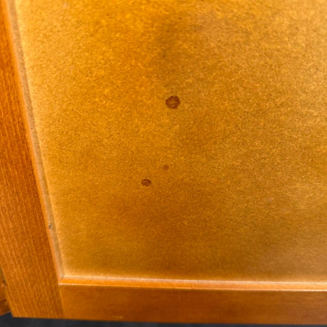 HR643 オールドカリモク　電話台　コンソール　三角コーナーラック