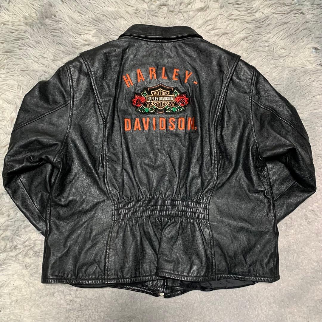 美品 希少 2XL ハーレーダビッドソン　レザージャケット