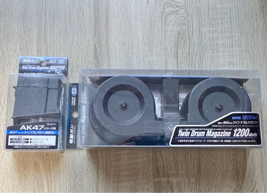 東京マルイ　ツインドラムマガジン＋AK47アダプターセット