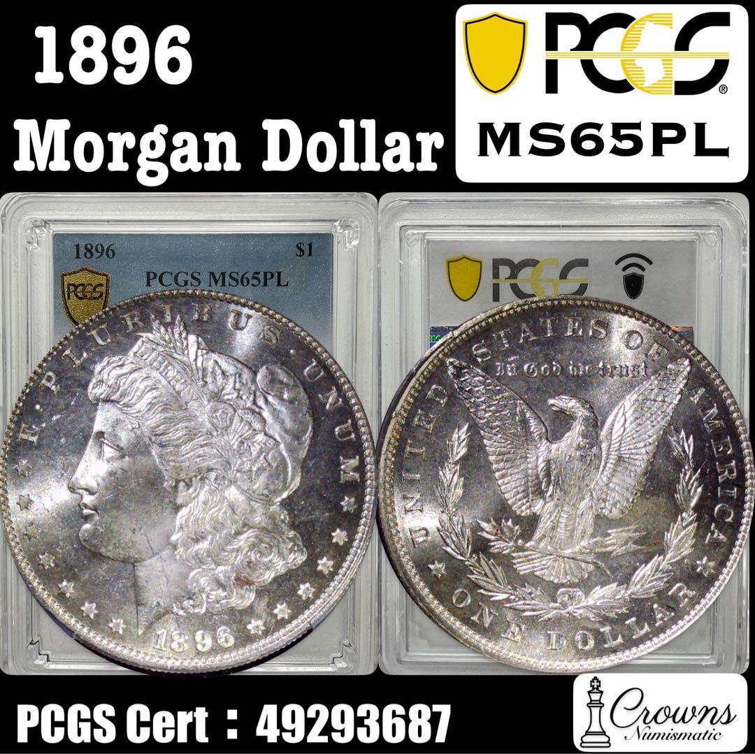 1896 モルガンダラー PCGS MS65PL Morgan dollar