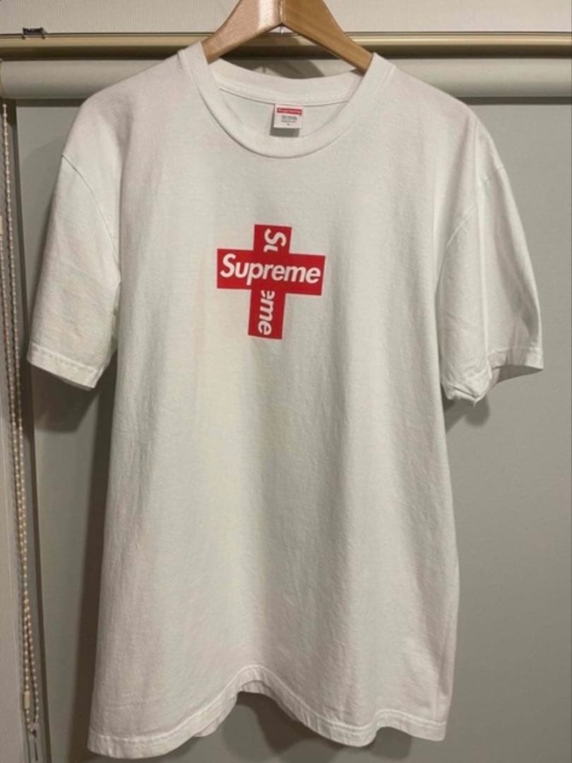 Supreme Cross Box Logo Tee White Lサイズ