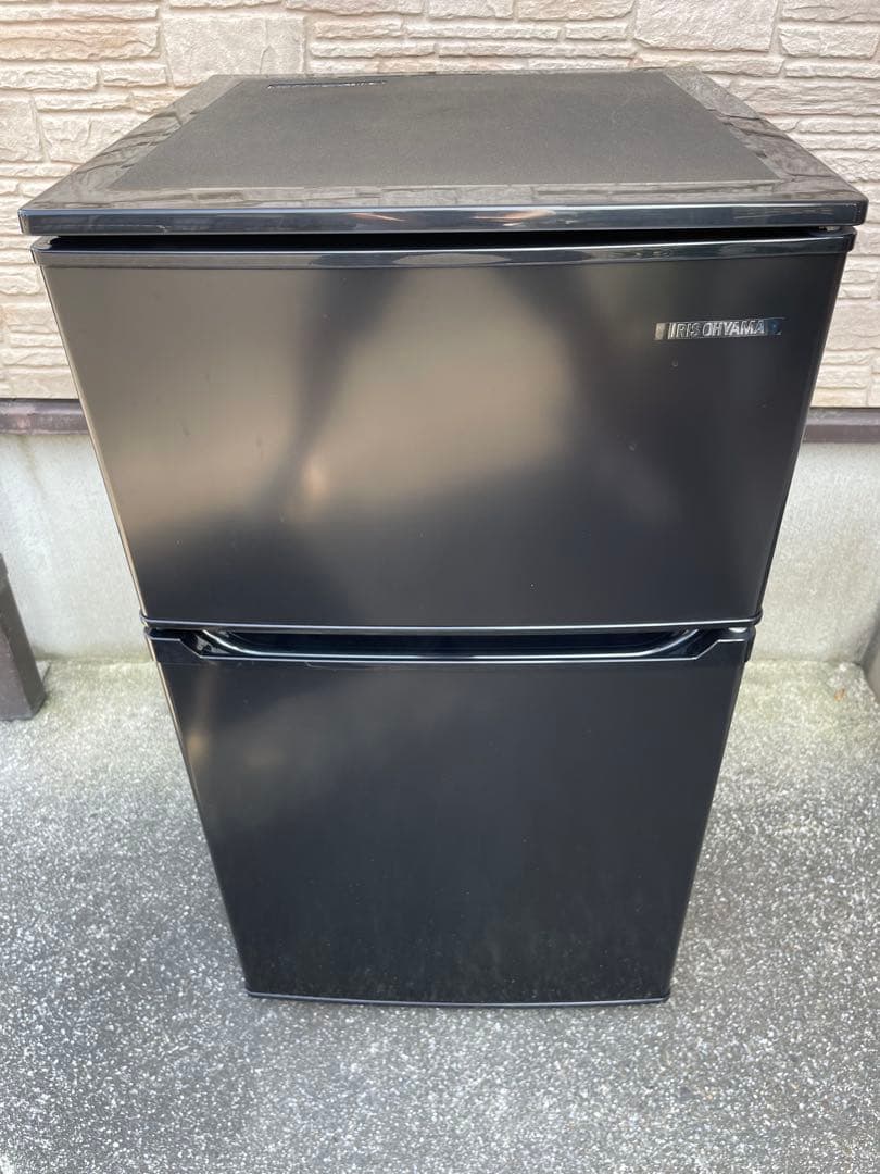 ✳️アイリスオーヤマ ⚫︎2ドア冷蔵庫 90ℓ ⚫︎2020年製 ⚫︎IRSD-9B-B