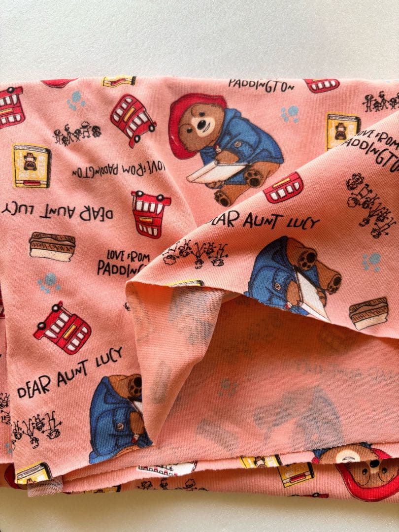 ピンク　クマ柄