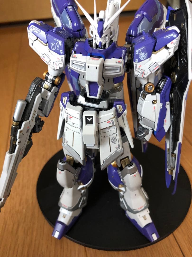 RG Hiニューガンダム➕ハイパーメガバズーカランチャー完成品