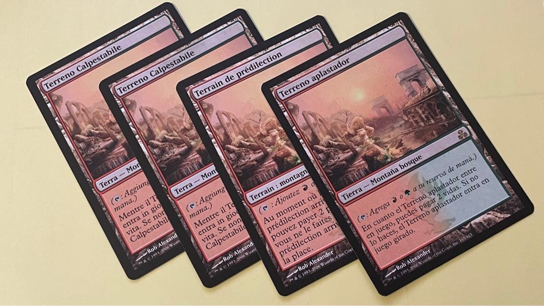 MTG 踏み鳴らされる地　他言語　4枚セット