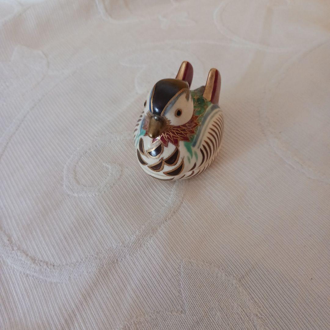 陶器製 鴛鴦香合