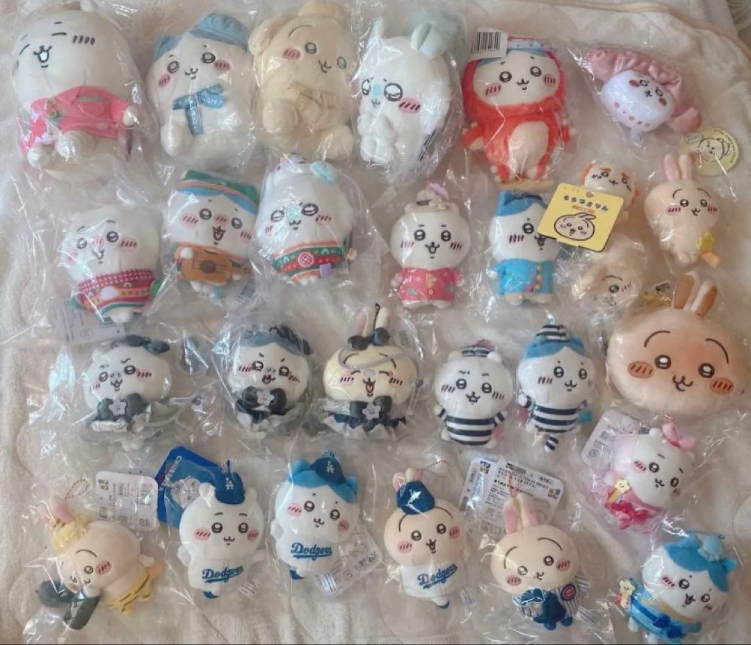 新品未開封 ちいかわ×MLB ドジャース カブス 節分だ マスコット まとめ売り