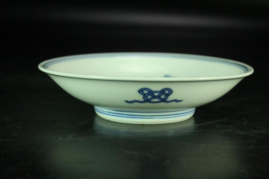 懐石料理 竹泉作 龍紋皿 五客(K-A941)