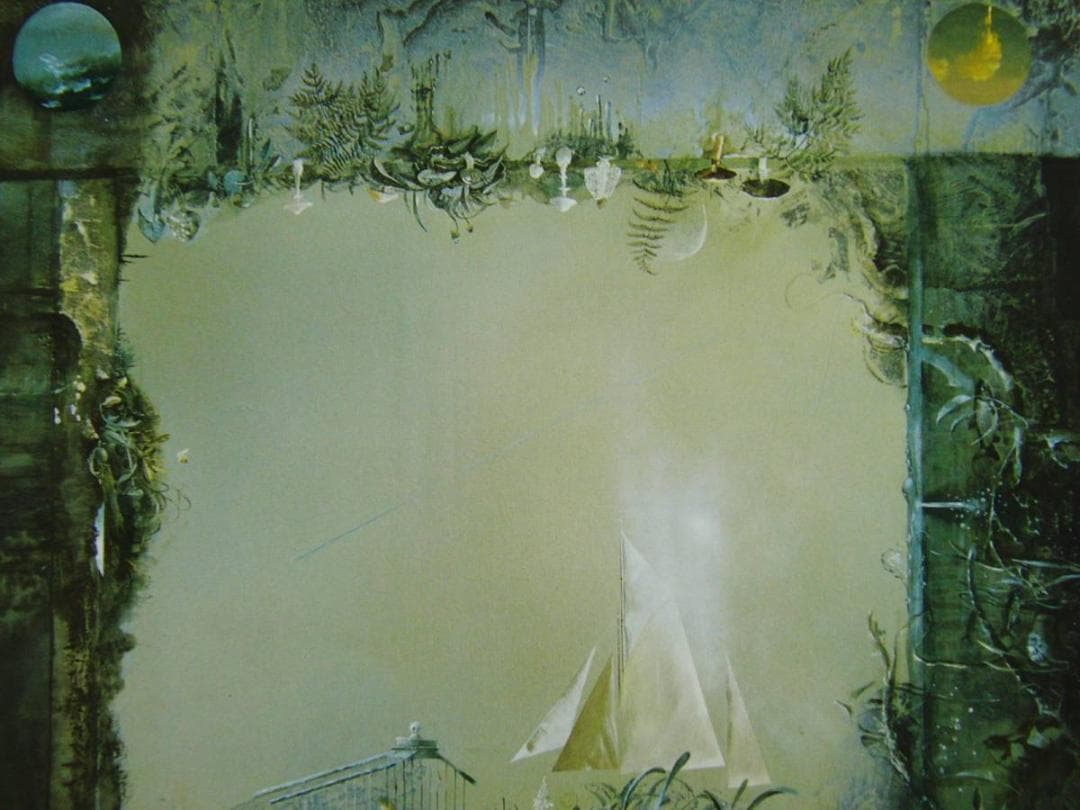 麻田浩、窓・四方、希少な画集より、新品高級額・額装付