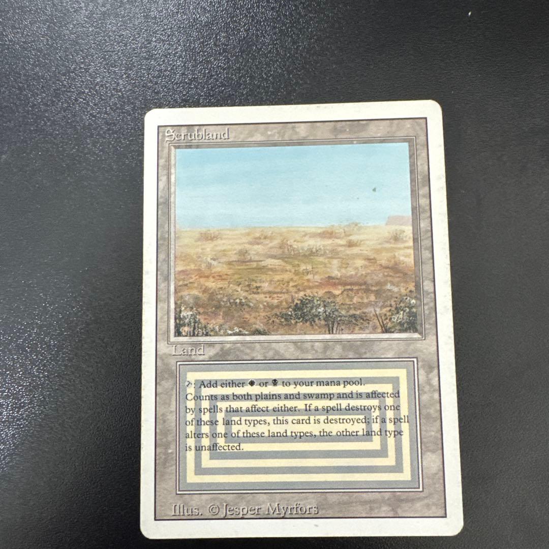 Scrubland 土地カード Magic: The Gathering