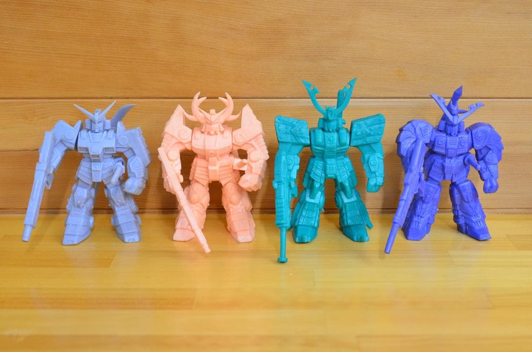 モビルスーツ戦国伝 武者ガンダム、武者ガンダムMk-II　他　4体セット