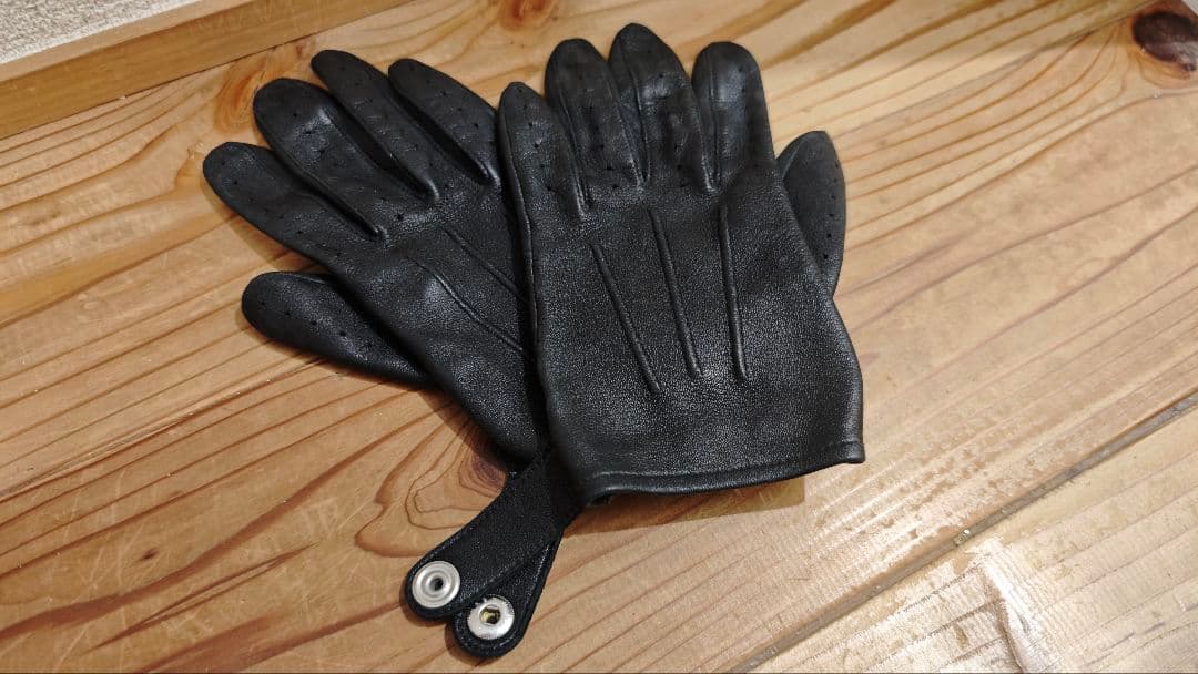 xs DENTS レザー ドライビンググローブ 黒