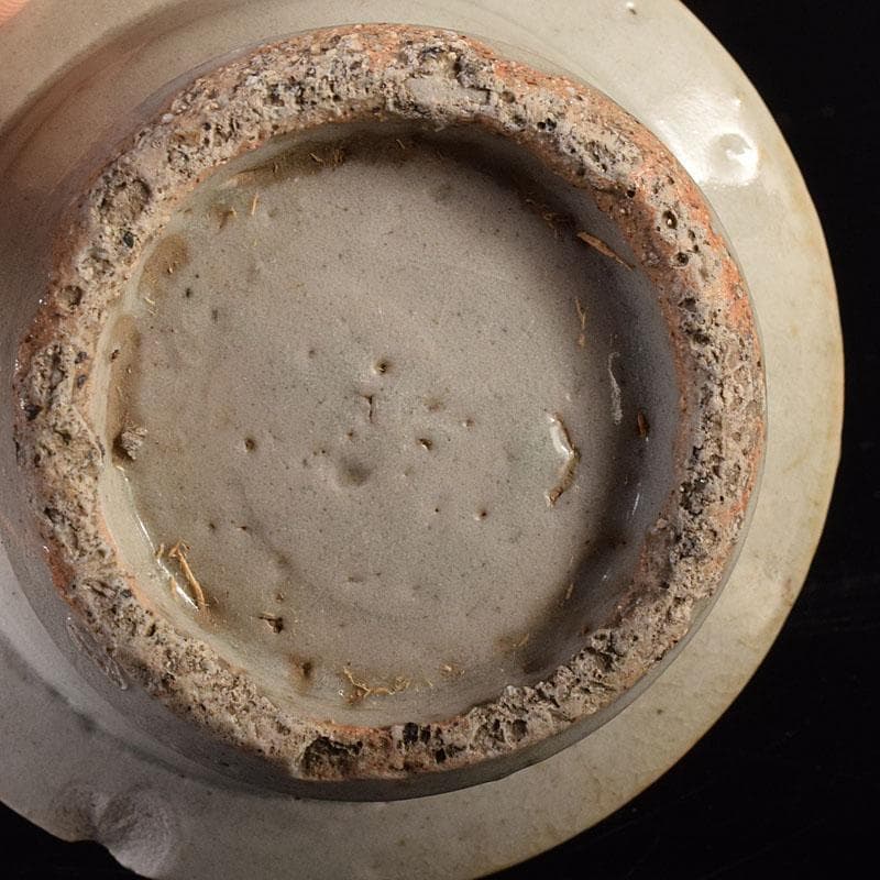 朝鮮美術　李朝　高麗白磁　盃台　杯台　V　R8012