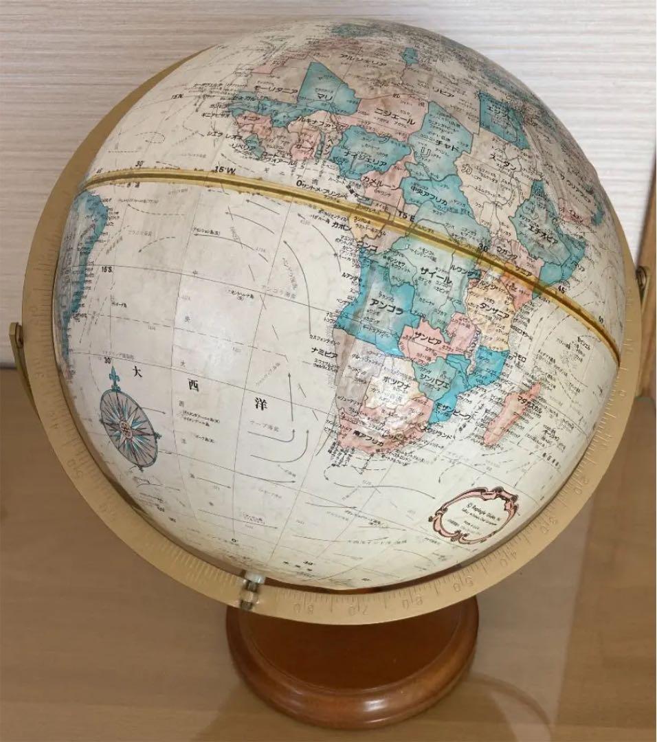 アンティーク地球儀　【Replogle社アメリカ製】※日本語表記