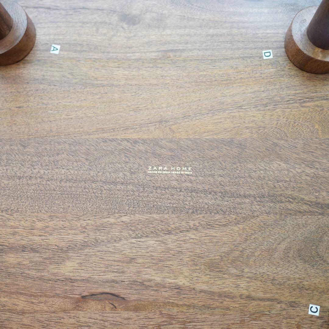 ZARA  ザラホーム ベベル ウッドテーブル 70 x 46 x 60