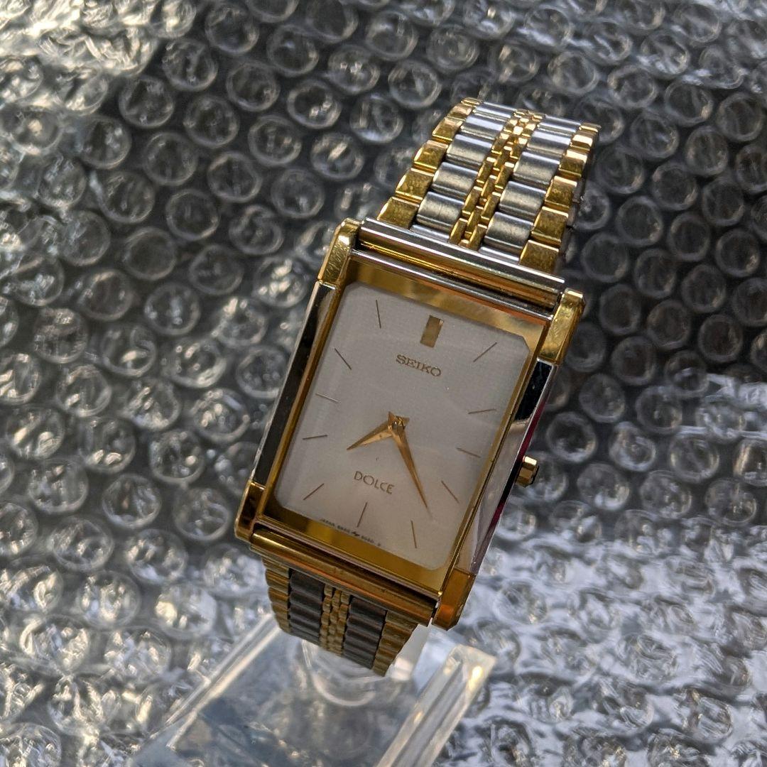 SEIKO セイコー DOLCEドルチェ8N40レクタンゴ　メンズクォーツ腕時計