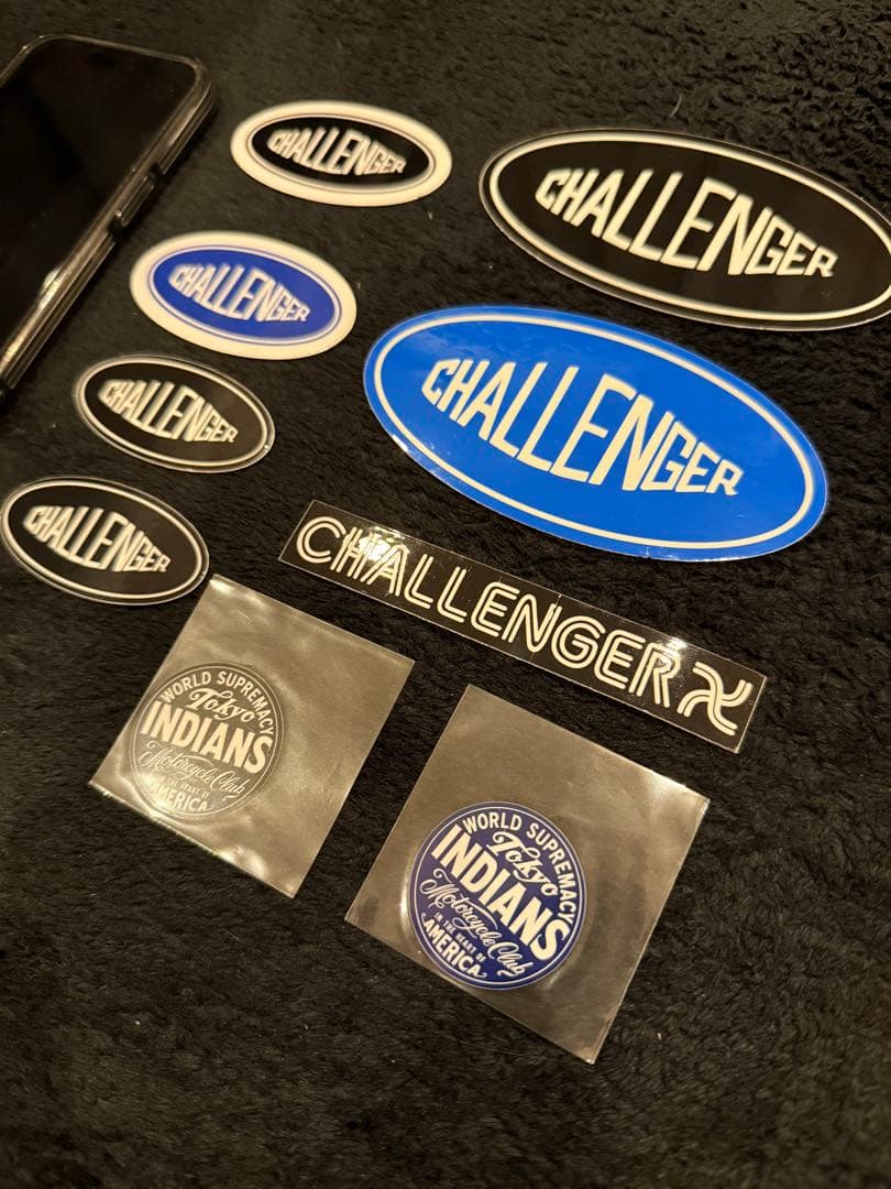 CHALLENGER 定番ロゴ Tokyo indians ステッカー セット