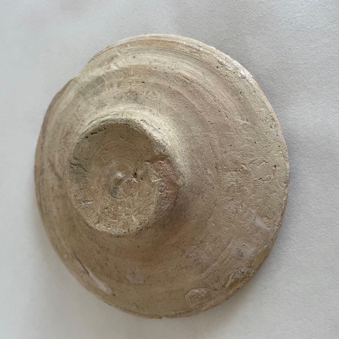 白地多彩幾何学文鉢　イスラム　イラン