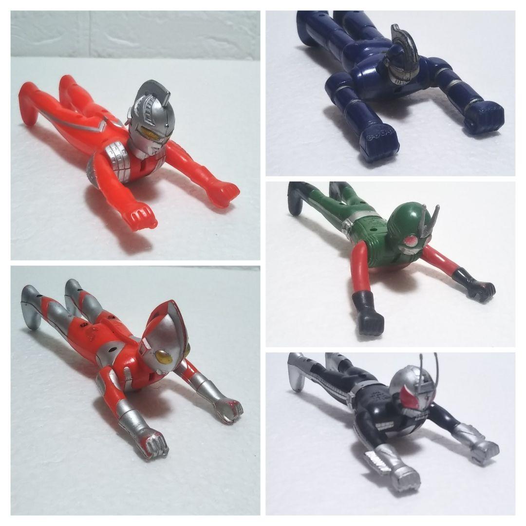 ポピー製 まとめ売り ウルトラマン 仮面ライダー プラ製 当時物 検）ソフビ