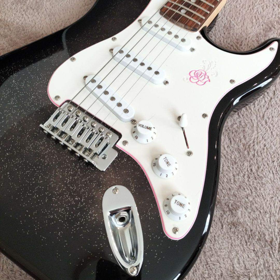 【美品】Gypsy Rose エレキギター　ジプシーローズ　女の子向け　ストラト