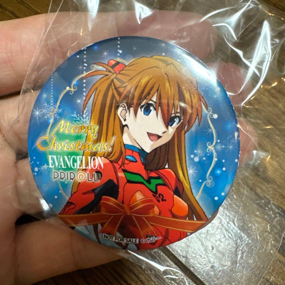 PRIROLL プリロール 缶バッジ バレンタイン アスカ エヴァ 非売品